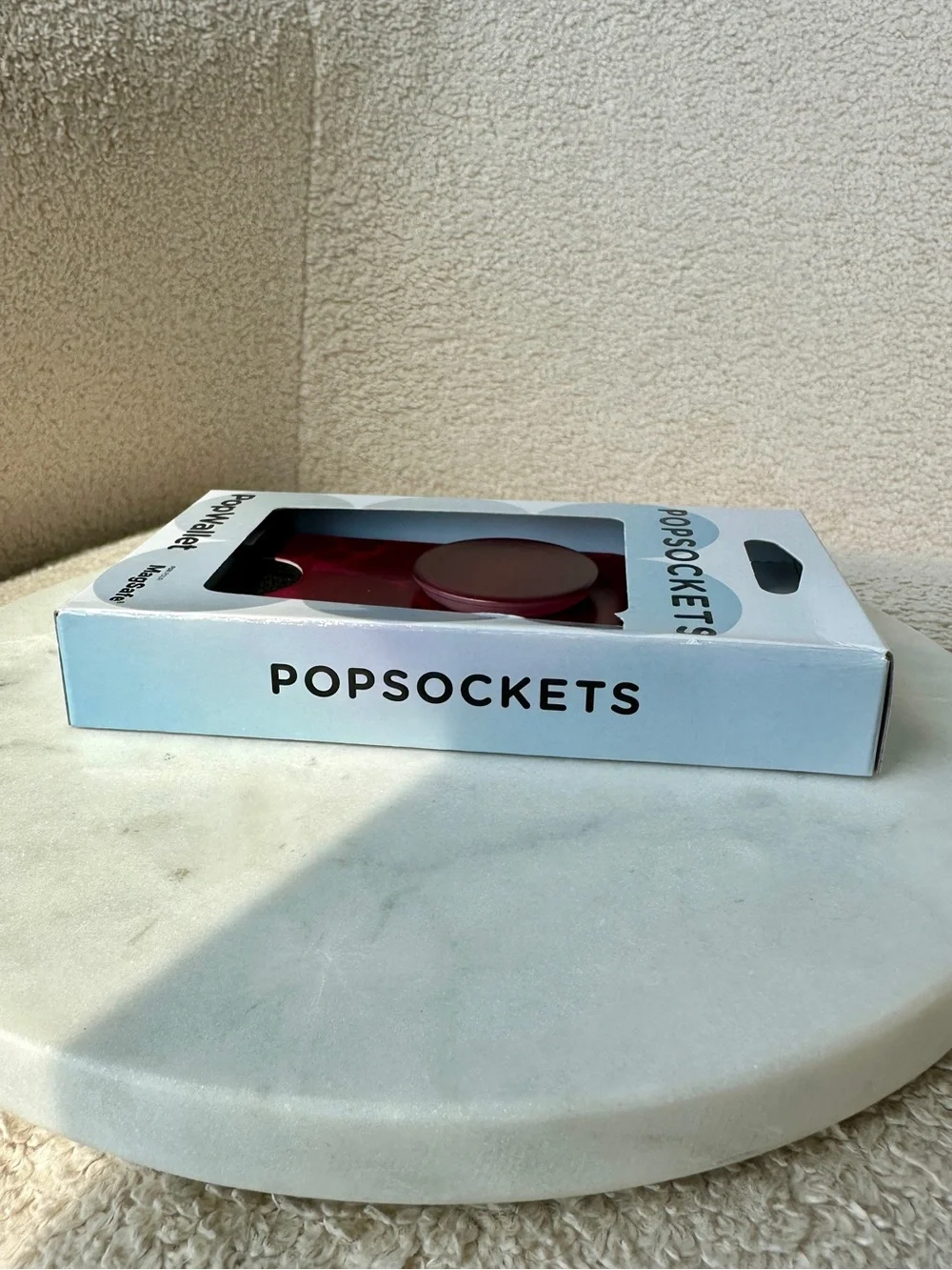 PopSockets PopWallet MagSafe Phone Grip - Burgundy Velvet Berry - NEW